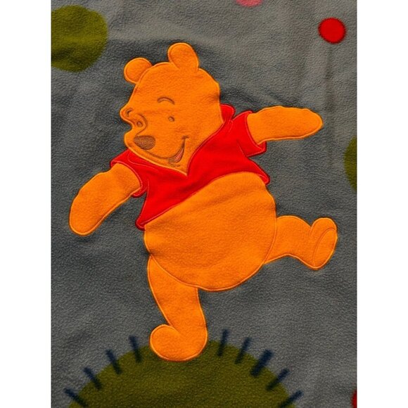Winnie The Pooh & Piglet Nursery Baby Crib Blanket 56.5" x 39.5" Fleece Flannel - Picture 6 of 7